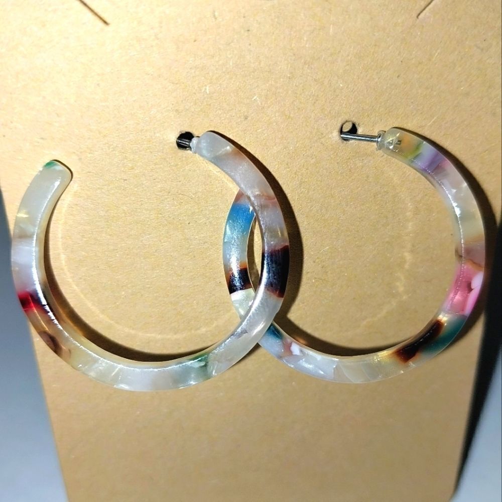 Trendy Acrylic Resin Earrings